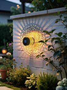 1/2/4 - Piece Solar Peacock Projection Lights, LED Wall - Lights, Plastic Toggle Controller, Nickel - Battery, Perfect For Decorating Gardens, Lawns, Terraces, Stairs And Birthday Parties. - Multicolor - View 3