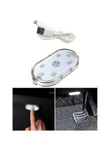 GLANBERT 1/2Pcs Car LED Touch Light High Brightness Interior Lighting Ambient Light Ceiling Reading Lamp Wireless USB Charging Trunk Lamp - Multicolor - View 10