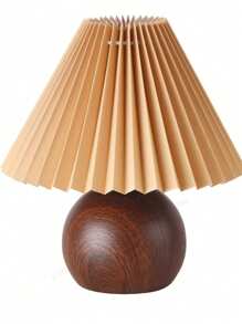 1 قطعة مصباح طاولة مطوي، مصباح سرير حديث مع ظل مصباح قهوة، إضاءة LED دافئة، مناسب لغرفة النوم والصالة ومكتب المنزل، ديكور الغرفة، ديكور المنزل