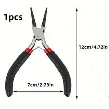 6pcs/3pcs/1pc Black Jewelry Pliers, Including DIY Jewelry Pliers, Tweezers And Ring,Can Be Used To Make And Repair Various Jewelry Accessories, A Must-Have Tool For DIY Enthusiasts