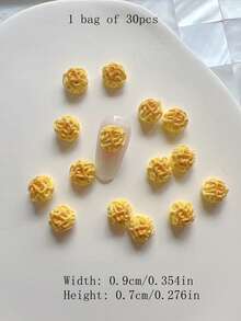 1 Pack 3D Resin Jewelry Decorations, Chinese Steamed Buns, Dumplings, Hamburgers, Bread Resin Accessories