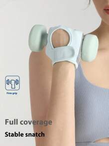 男女通用透气健身手套，全掌保护，强力抓握，带衬垫举重手套，适合骑行、运动、健身房、训练 - 彩色 - 查看 3