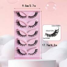 5 Paar Katzenauge Künstliche Wimpern - Geschenk für Feiertage, erstellen Sie ein charmantes Make-up mit zarten, verlängerten und dramatisch dicken Künstlichen Wimpern - wiederverwendbare Wimpernstreifen, Wimpernbüschel, Muttertags-Geschenk, europäischer und amerikanischer Stil 5 Paar natürliche Katzenauge Künstliche Wimpern - Geschenk für Feiertage, zarte, verlängerte, dichte und auffallende Künstliche Wimpern für ein charmantes Make-up - wiederverwendbare Künstliche Wimpern, erstellen Sie ein verführerisches Augen-Make-up, Muttertags-Geschenk