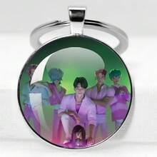 1个Kpop迷你照片钥匙扣，时尚玻璃材质，适用于最新专辑《Golden》、《Takedown》、《How It's Done》，可作挂件、收藏品、情人节礼物、小礼物、惊喜礼物、新款钥匙扣、音乐周边产品。 - 彩色 - 查看 24