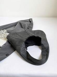 Fashionable Large Capacity Shoulder Bag For Women, Design Tote Bag - Black - View 11