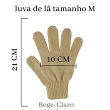 Women's Knitted Glove For Cold Winter Days - 淺米色 - 查看 5