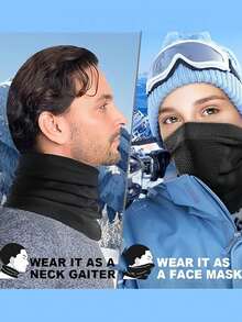 1 Stück/2 Stück leichter Nackenwärmer Gesichtsmaske, staubdicht, windabweisend, geeignet für den Outdoor-Einsatz im Winter zum Warmhalten des Halses; Skimaske Balaclava Gesichtsmaske Unisex, geeignet für kaltes Wetter im Winter zum Warmhalten des Halses; Skimaske Balaclava windabweisende Gesichtsmaske Unisex, geeignet für kaltes Wetter, TICONN Nackenwärmer Gesichtsmaske Schal, atmungsaktiv, UV-Schutz, windabweisend, geeignet für Skifahren, Angeln, Wandern, Radfahren - Verschiedenfarbig - Übersicht 6