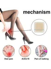 20 Curativos adesivos de gel hidrocoloide para bolhas, para cuidados com os calcanhares - Adesivos antidesgaste, adesivos para pedicure, ferramentas para cuidados com os pés, curativo para bolhas nos pés - Amarelo - Ver 6