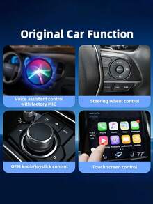 2-In-1 Wireless CarPlay Adapter, Stable Connection With No Delay, Supports Voice Control Function Wireless Android Car Adapter - Multicolor - View 10