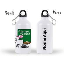 Garrafa Personalizada Alumínio Professora Squeeze de Água 500ml + Caixa Presente