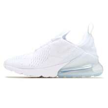 Big Kid's Nike Air Max 270 White/White-Metallic Silver (943345 103)