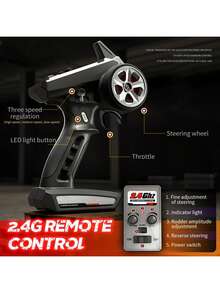 1:16 比例 4WD 遥控特技车带 LED、高速漂移全地形、遥控 4x4 攀爬越野车和圣诞礼物