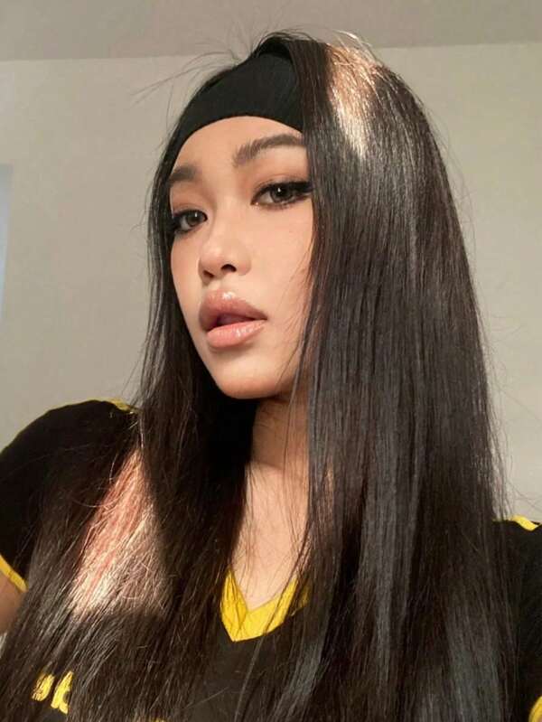 1 pièce Bandeau de sport absorbant la transpiration pour femmes, bandeau de fitness pour la course, accessoire de cheveux pour les vacances, accessoire d'automne et d'hiver pour tenue de femme