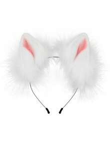Four-Piece Multi-Color Fox Suit Cosplay Mask Headband Suit Party Stage Costume Suit Combination Halloween Fun Sexy Dress - 白色 - 查看 7