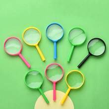 1pc/5pcs Portable 5X Magnifying Glass For Children, Kindergarten Students, Seniors, High Definition Hand-Held Magnifier - Multicolor - View 17