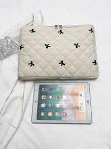 Multi-Size Laptop Bag With Bow, Laptop Sleeve Protective Case Fits 13 13.3 14 15 16 Inch Laptop, Notebook, Chromebook, Suitable For Women, Great Gift For Teachers, Backpack, College, Back To School, Classroom And Laptop Sleeve