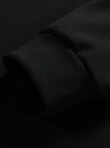 男式赛车印花圆领落肩长袖休闲宽松运动衫