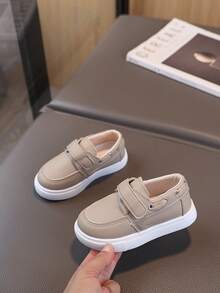 1 双童鞋，新款春秋男童运动鞋女童休闲运动鞋，软底幼儿鞋 - 卡其色 - 查看 3