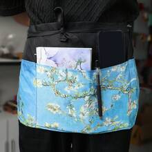 1 Stück Server Schürze mit 3 Taschen, Kellnerin Taille Schürze, 11,5 Zoll schwarz