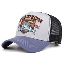 1 件男士字母熊刺绣卡车司机帽 - Trucker Hat - 查看 6