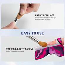 Acrylic Nail Brush With Glitter Handle, High Quality Kolinsky Sable Nail Art, Nail Art Brush - Nail Art Supplies