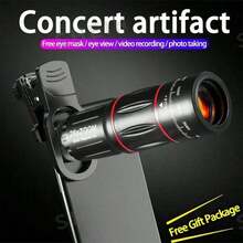 1pc 16X52 Zoom Smartphone Telescope Lens, Super HD Monocular Telescope, High Magnification Low Light Night Vision For Concerts, Sports Events - Multicolor - View 1