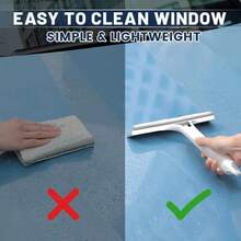 3-In-1 Sprayer Bristle Brush Wiper Strip Window Cleaning Wiper Multifunctional Glass Mirror Wiper Microfiber With Spray Bottle Scrub Home Car Cleaning And Home Cleaning Tools Suitable For Outdoor Gardens Clean Yourself Car Doors, Windows And Windshield Cleaner Portable Easy Storage (White + Yellow + Blue) - Multicolor - View 8