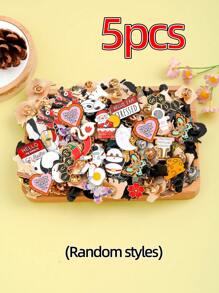 5/10/15/30/40/50/60/75/85/95/100 pièces Broche mixte aléatoire (sans double), styles, motifs, formes variés, épingles en métal d'alliage, personnages de dessins animés mignons, assortiment aléatoire, accessoires décoratifs pour sacs, vêtements, accessoires de bureau, chemises, vestes, bijoux, Noël, Halloween