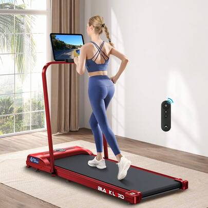 Roll Over Image To Zoom In BLACK LORD Smart Walking Pad, 2 In 1 Treadmill Under Desk For Home Office, Portable Walking Jogging Machine With App And Remote Control, Fitness Data Recording