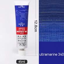 1 件温莎牛顿 45 毫升单管油画颜料，适合初学者绘画单管油画颜料。油画套装、水彩套装、丙烯套装、初学者级颜料 12/18/24/36 色 10ML 绘画套装。（新旧包装随机） - 均碼 - 查看 30