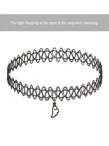 25 种款式可选，1 件哥特式月亮吊坠项链，复古风格元素包括星星、月亮、蝴蝶、蜘蛛、蜘蛛网、珍珠、翅膀、邪恶之眼、哈姆萨之手、和平、心、猫、生命之树、死亡圣器，万圣节奇特服装配饰，黑色链式项链，哥特式装饰，叛逆千年虫项链，Y2K 珠宝，女士配饰 - 彩色 - 查看 26