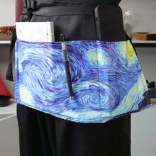 1 Stück Server Schürze mit 3 Taschen, Kellnerin Taille Schürze, 11,5 Zoll schwarz