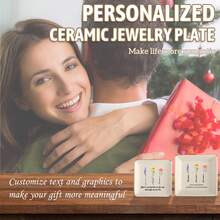 1PC Personalized Birth Flower Jewelry Dish, If Sister Were Flowers I'd Pick You, Best Friend Gift, Birthday Gift For Bestie, Christmas Gift Back To School - White Gold - View 4