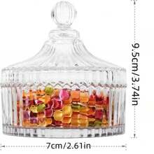 DIY Glasbehälter, durchsichtige Süßwarenbehälter, Aufbewahrungsgläser, Aufbewahrungsboxen mit Deckel, Reinigungswattestäbchen, Make-up Pinsel, Stifthalter, Teebüchsen, Schmuckdosen, Gewürzgläser, Multifunktional, Heimdekoration, Weihnachtsgeschenke, Haushaltsgeschenke, Raumdekoration