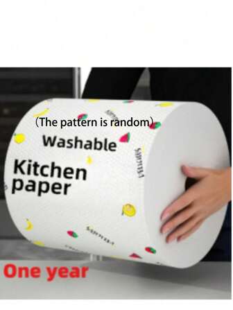 400 张（图案随机）可水洗厨房纸巾吸水。不粘吸油卷，耐用涤纶面料，非常适合厨房、汽车、客厅、卫生间、卧室、厨房清洁必需品装饰厨具可水洗面料（图案随机）