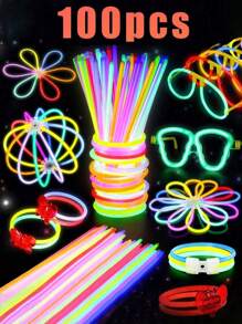 2pcs/20pcs/100pcs Multicolor Glow Sticks Party Glow Stick,Party Decorations, High Quality Super Aid Stick,Colorful Wedding Glow Stick,Continuous Glow For 8~12 Hours, Suitable For Parties, Concerts, Bars, Nightclubs, Glow Stick