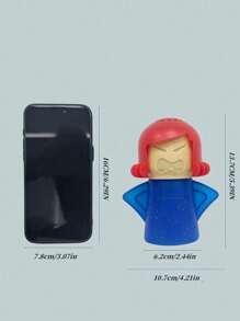 烤箱蒸汽清洁器、微波炉清洁器、蒸汽清洁器，轻松清洁微波炉、厨房、冰箱、微波炉、烤箱清洁，并用醋和水为厨房消毒，蒸汽清洁设备可在几分钟内轻松清洁污垢 - 彩色 - 查看 4