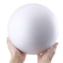 Bóng xốp polystyrene trắng, thích hợp cho nghệ thuật, thủ công, trang trí nhà cửa, trường học, tiệc tùng, trang trí bánh kem bằng xốp, trò chơi hành tinh, sản xuất sân khấu, vẽ tranh DIY, trang trí đám cưới, Giáng sinh, Halloween, Năm mới, Sinh nhật, trang trí nhà cửa, bóng xốp mịn thủ công, đồ chơi luyện tay, bóng bền, lớp học ngày lễ, tiệc lễ hội, nhiều kích cỡ. - Nhiều màu - Xem 1