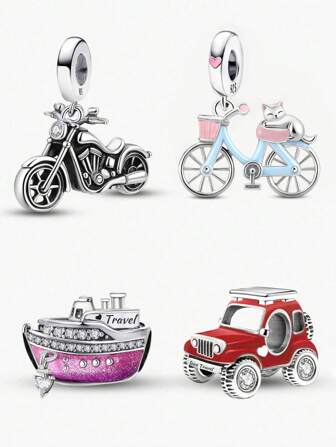 1 st moderiktiga glittrande ångfartygshängenpärlor lämpliga för armband gör-det-själv-smycken för kvinnor