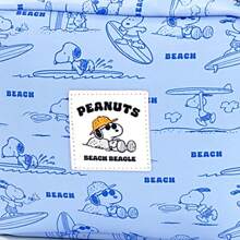 Miniso Geantă de machiaj pătrată MINISO Snoopy Around The Sea Diary Series (L). Dimensiuni mari și capacitate mare, poate conține tot felul de sticle și borcane. Fermoare de înaltă calitate, fine și durabile. (1 buc.)