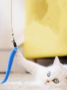 1.8米伸缩逗猫棒，4节360°灵活可更换，激发猫咪的快乐（颜色随机）