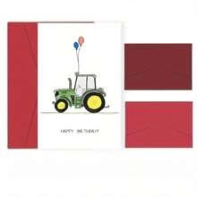 1 Stück Lustige Traktor Geburtstagskarte, innen leer, unisex, geeignet für Männer, Frauen, Freunde, Freundin, Freund, Ehefrau, Ehemann, humorvolle Erwachsenen-Feiertagskarte - einzigartige Glückwunschkarte