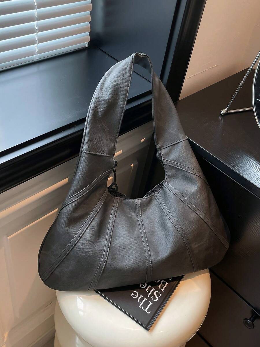 Fashionable Large Capacity Shoulder Bag For Women, Design Tote Bag - Black - View 1