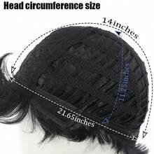 [Stylish Pixie Cut Wig] Natural Black Short Body Wave Pixie Cut Wig For Women High-Temperature Synthetic Fiber Comfortable Rose Net Cap Versatile & Stylish Layered Design - Black - View 4