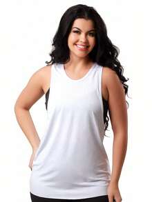 Work Fitness Kit 2 Women's Long Sleeve Tank Top Gym - 白色和深棕色 - 查看 7