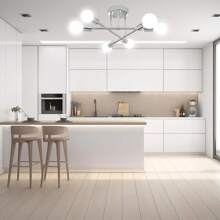 铁艺吸顶灯，多头现代简约创意树枝吊灯，适用于客厅、卧室、餐厅，北欧风格，不含灯泡 - 彩色 - 查看 4