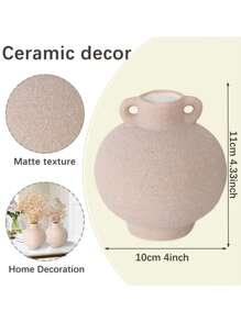 1/2 件陶瓷圆形灯咖啡花瓶适用于学校宿舍办公室装饰、派对活动、节日生日装饰、婚礼装饰、家庭入口酒店餐厅客厅卧室厨房花园装饰、高品质、母亲节、毕业典礼、丰收节、万圣节、圣诞节装饰 - 彩色 - 查看 4