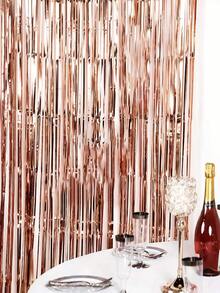 1 pieza 100cm*200cm Cortina de lluvia rosa/plateada/dorada, decoración de fondo para fiesta, Día de la Madre, cumpleaños, boda, declaración de amor, despedida de soltera, graduación, escena festiva, decoración esencial para el hogar