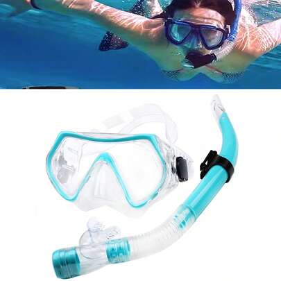 SHENYU Adult & Teen Universal Snorkel Mask & Breathing Tube Set For Snorkeling & Swimming