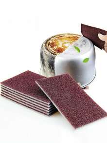 1/3 piezas Esponja mágica de diamante, esponja para limpiar y descalar el fondo de ollas, cepillo de esponja para ollas, esponja desincrustante, bloque de esponja para platos, estropajo, quitamanchas potente, suministros de limpieza para restaurantes, cocina, artículos de cocina, limpieza, paños de cocina